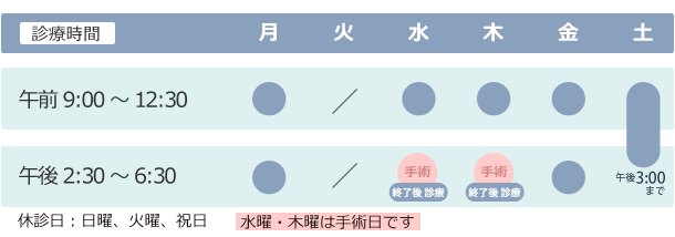 診療時間のご案内 コンタクトレンズの購入 富山 天正寺 岡本眼科